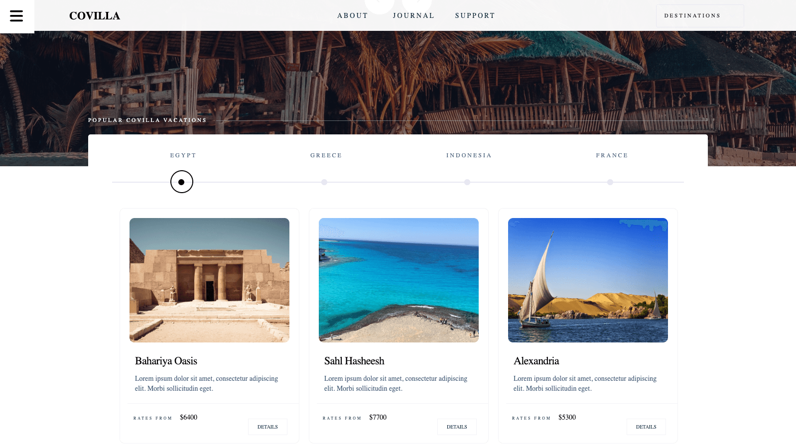 Covilla - Travel Agency Website